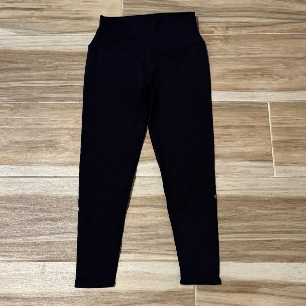 Alo Yoga High Waist Airbrush Leggings Black Size Large L Activewear Yoga Pants